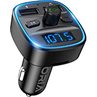 Transmisor FM Bluetooth para Coche-[2021 Versión] ORIA Manos Libres para Coche Inalámbrico Reproductor MP3-Adaptador de…